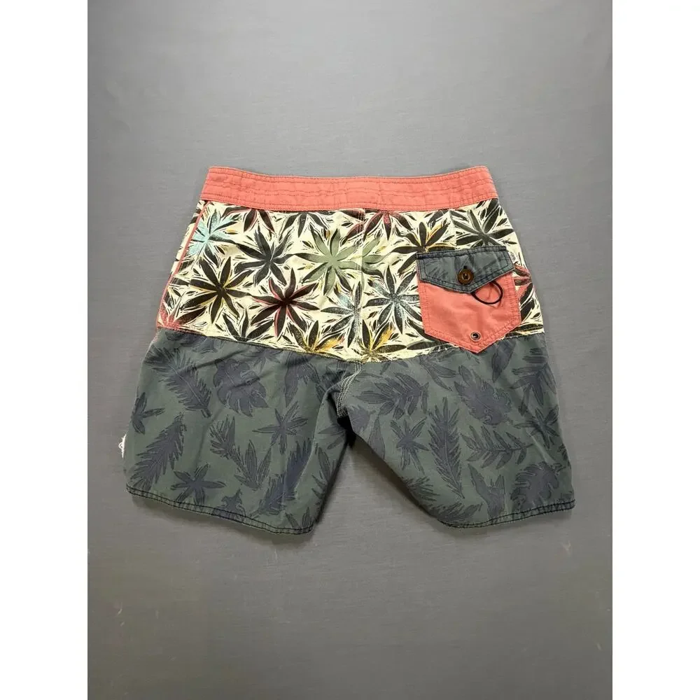 Vans x Gregg Kaplan Boardshorts Men's 30 Floral Surf Swim Trunks 17
